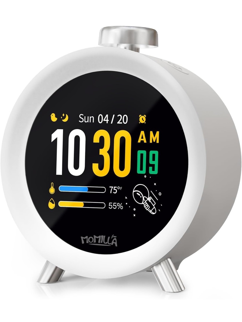 Alarm clocks for bedroom 2.8โ color display 7 days programmable 4 alarms